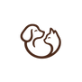 Minimalist pet line logo